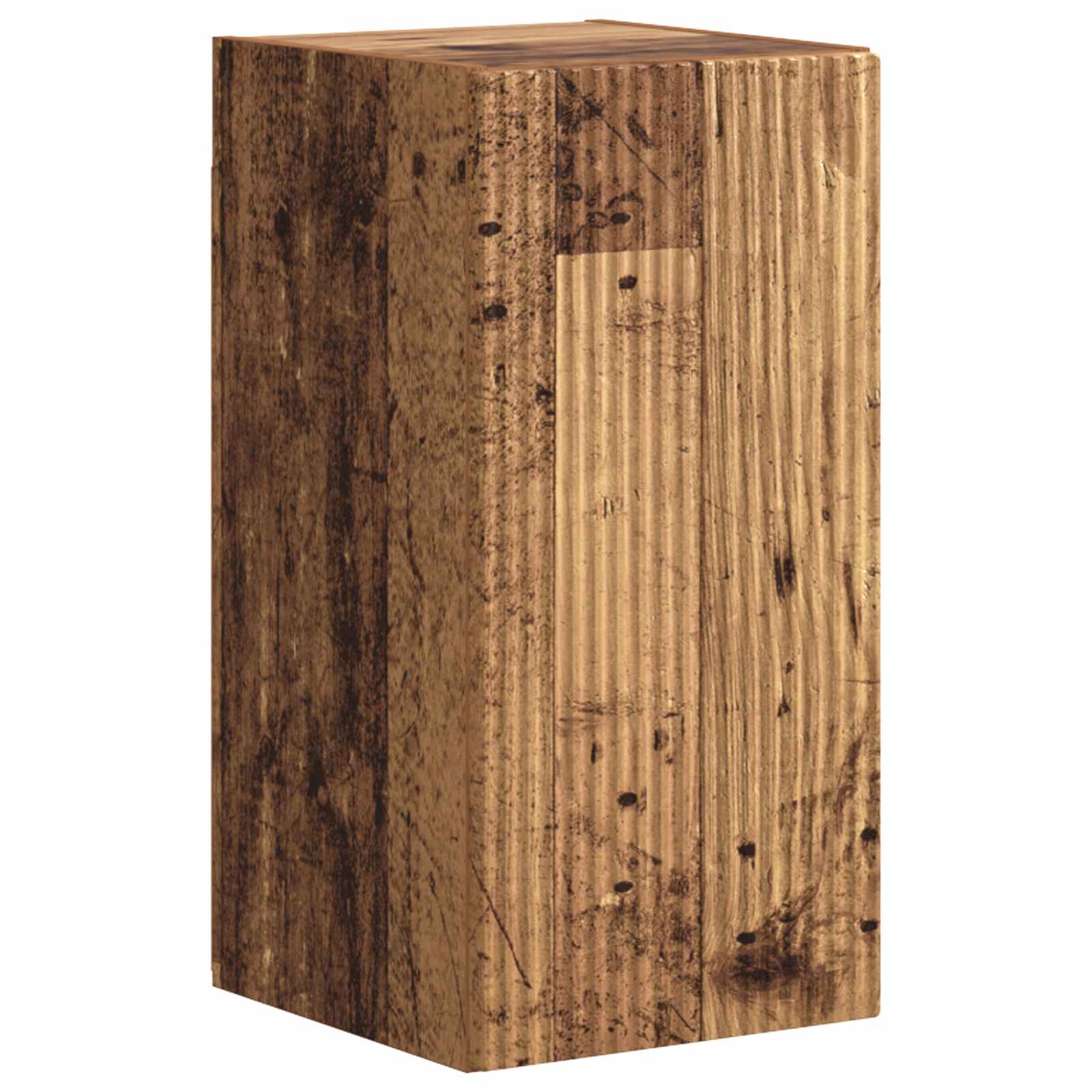 Meuble TV Suspendu en U Effet Bois Ancien - 4 Pièces-Mon Meuble TV-Bois ancien-7