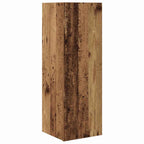 Meuble TV Suspendu et Étagère Effet Bois Ancien - 4 Pièces-Mon Meuble TV-Bois ancien-90 cm-5
