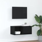 Meuble TV Suspendu Finition Sonoma Gris - 100 cm-Mon Meuble TV-Chêne noir-60 cm-1-29