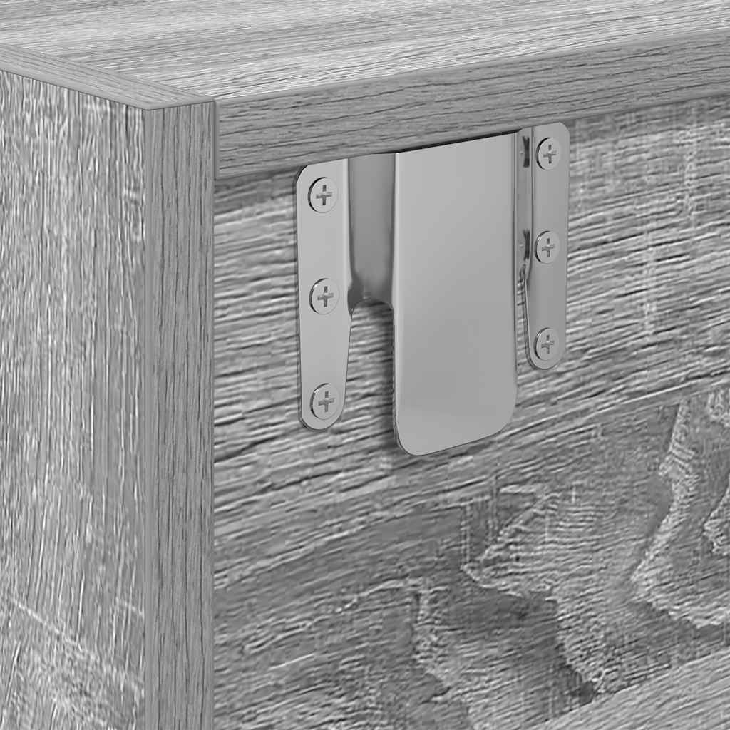 Meuble TV Suspendu Finition Sonoma Gris - 100 cm-Mon Meuble TV-Gris béton-60 cm-1-11