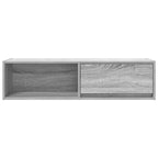 Meuble TV Suspendu Finition Sonoma Gris - 100 cm-Mon Meuble TV-Gris béton-60 cm-1-6