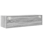 Meuble TV Suspendu Finition Sonoma Gris - 100 cm-Mon Meuble TV-Gris béton-60 cm-1-8