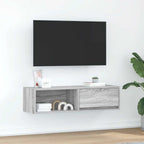 Meuble TV Suspendu Finition Sonoma Gris - 100 cm-Mon Meuble TV-Sonoma gris-100 cm-1-2