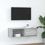 Meuble TV Suspendu Finition Sonoma Gris - 100 cm-Mon Meuble TV-Sonoma gris-80 cm-1-33