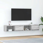 Meuble TV Suspendu Finition Sonoma Gris - 100 cm-Mon Meuble TV-Sonoma gris-80 cm-2-53
