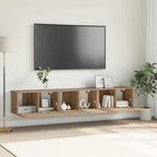 Meuble TV Suspendu Finition Sonoma Gris - 60 cm-Mon Meuble TV-Chêne artisanal-3-16
