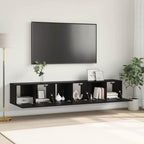 Meuble TV Suspendu Finition Sonoma Gris - 60 cm-Mon Meuble TV-Chêne noir-3-12