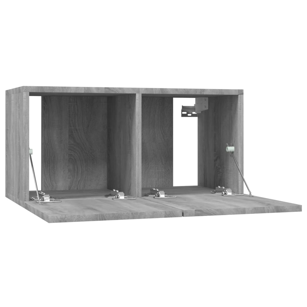Meuble TV Suspendu Finition Sonoma Gris - 60 cm-Mon Meuble TV-Gris sonoma-1-5