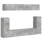Meuble TV Suspendu Gris Béton - 5 Pièces-Mon Meuble TV-1