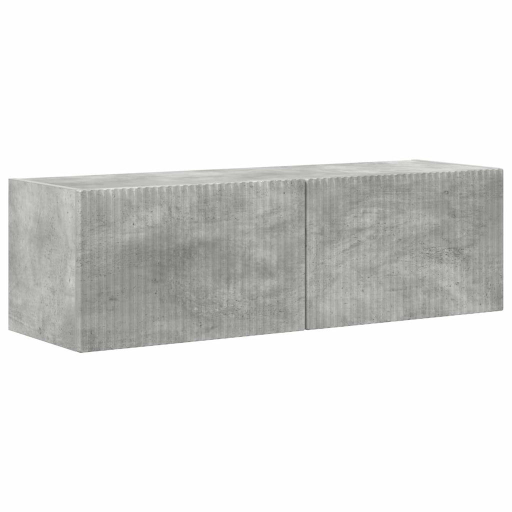 Meuble TV Suspendu Gris Béton - 5 Pièces-Mon Meuble TV-5
