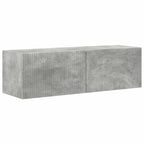 Meuble TV Suspendu Gris Béton - 5 Pièces-Mon Meuble TV-5