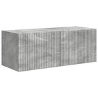 Meuble TV Suspendu Gris Béton - 5 Pièces-Mon Meuble TV-7