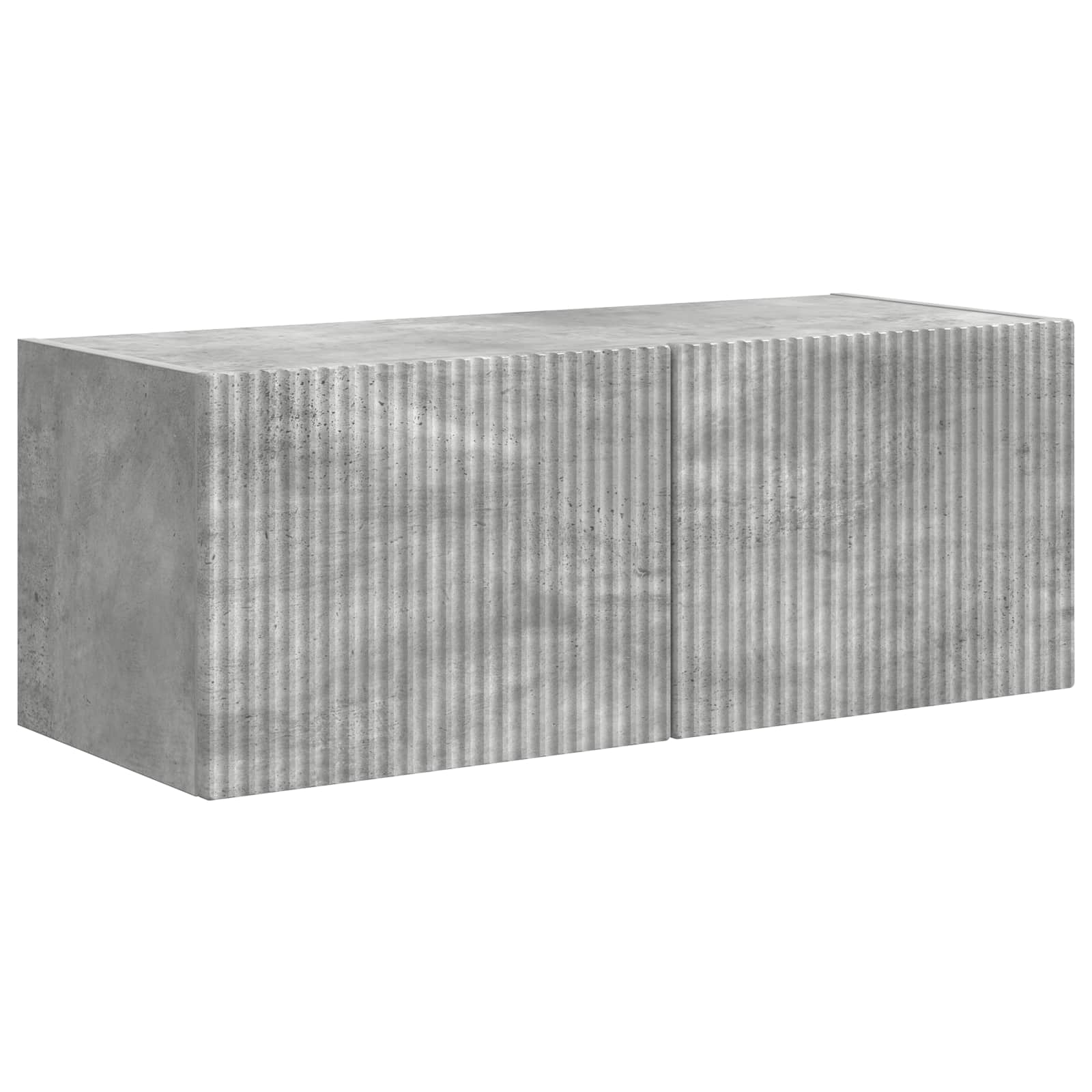 Meuble TV Suspendu Gris Béton - 5 Pièces-Mon Meuble TV-7
