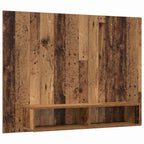 Meuble TV Suspendu Industriel Effet Bois Ancien - 120 cm-Mon Meuble TV-1