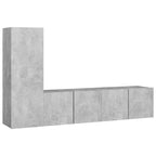 Meuble TV Suspendu Original Effet Béton - 3 Pièces-Mon Meuble TV-Gris béton-60 cm-3-1