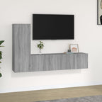Meuble TV Suspendu Original Effet Béton - 3 Pièces-Mon Meuble TV-Sonoma gris-60 cm-3-13