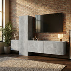 meuble-tv-suspendu-style-industriel-effet-beton-3-pieces-decor