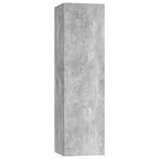 Meuble TV Suspendu Style Industriel Effet Béton - 3 Pièces-Mon Meuble TV-Vieux bois-80 cm-1-5