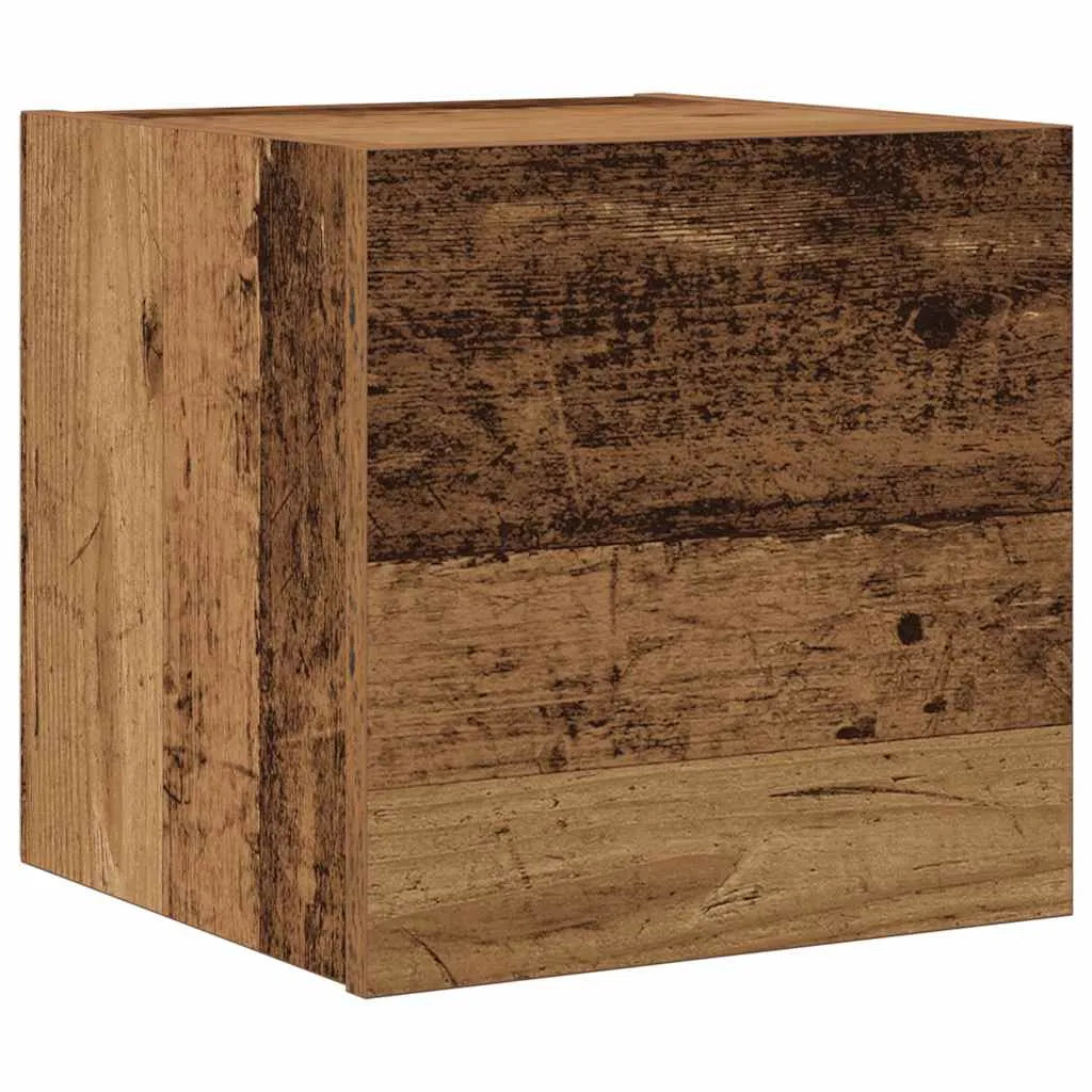 Meuble TV Suspendu XXL Effet Vieux Bois - 7 Pièces-Mon Meuble TV-Vieux bois-80 cm-4