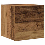 Meuble TV Suspendu XXL Effet Vieux Bois - 7 Pièces-Mon Meuble TV-Vieux bois-80 cm-4