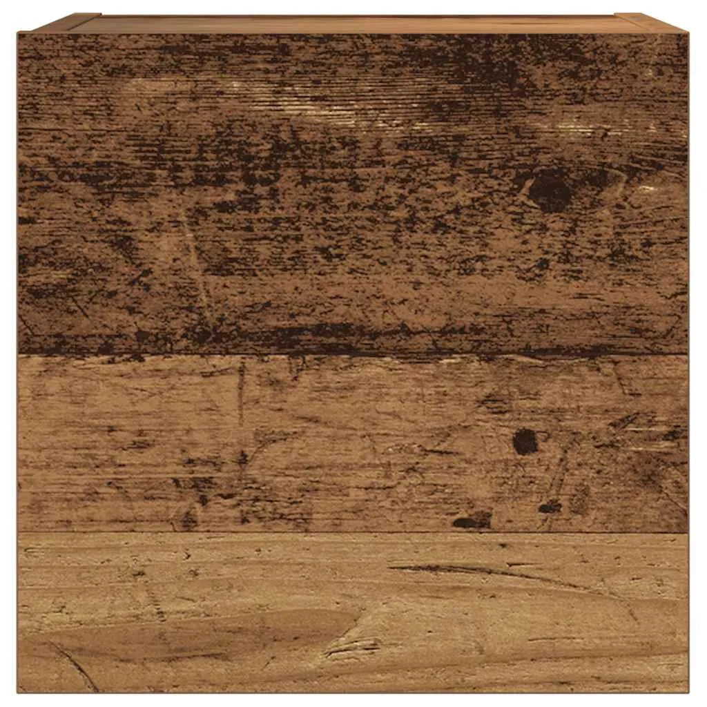 Meuble TV Suspendu XXL Effet Vieux Bois - 7 Pièces-Mon Meuble TV-Vieux bois-80 cm-5