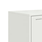 Meuble TV Tout Blanc en Acier - 68,5 cm-Mon Meuble TV-Jaune-1-10
