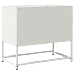 Meuble TV Tout Blanc en Acier - 68,5 cm-Mon Meuble TV-Jaune-1-8