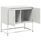 Meuble TV Tout Blanc en Acier - 68,5 cm-Mon Meuble TV-Jaune-1-9