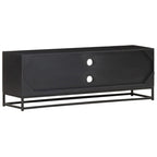 Meuble TV Type Industriel en Manguier et Jute - 120 cm-Mon Meuble TV-4