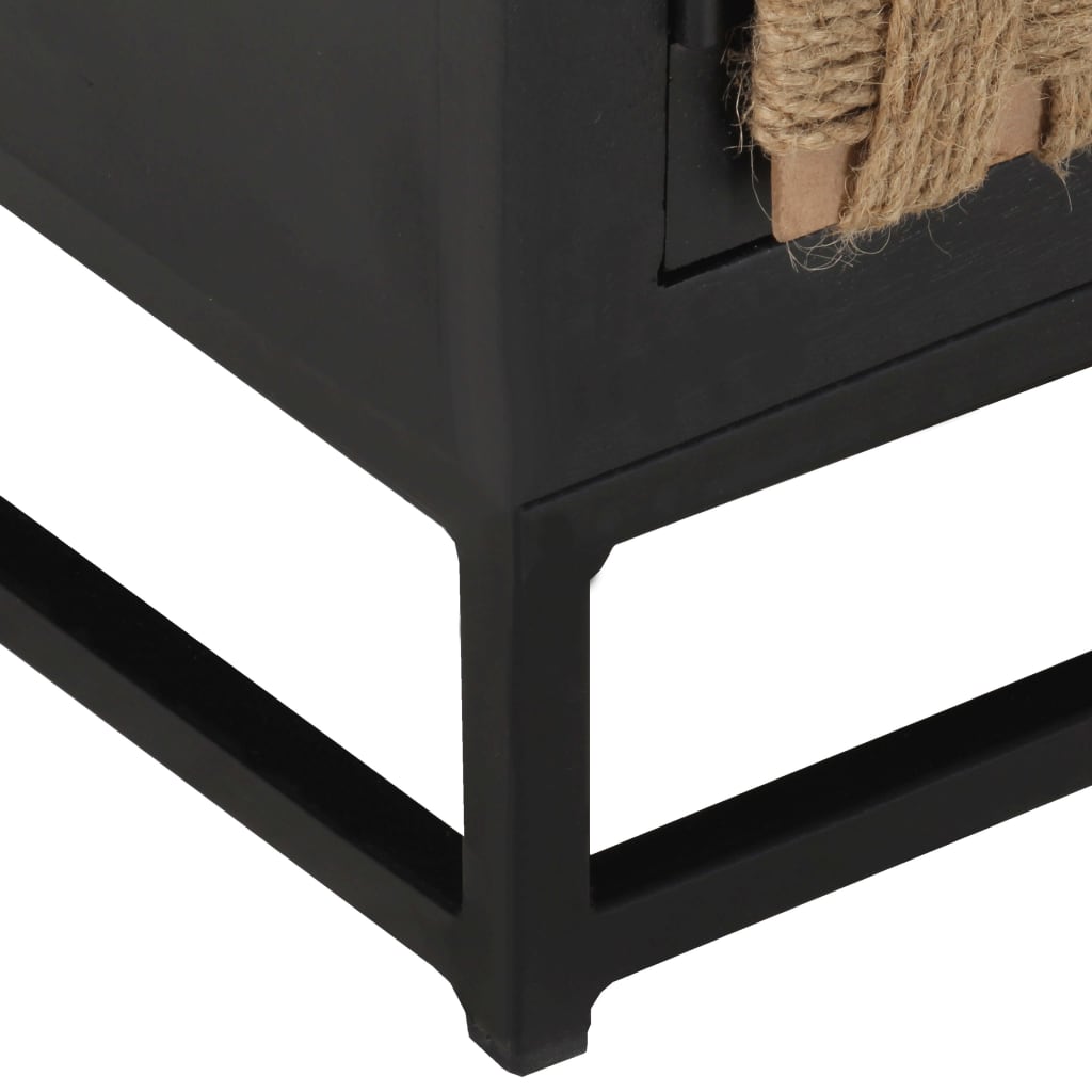 Meuble TV Type Industriel en Manguier et Jute - 120 cm-Mon Meuble TV-6