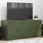 Meuble TV Vert Olive en Acier - 99 cm-Mon Meuble TV-Vert olive-1-1