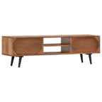 Meuble TV Vintage Année 80 en Acacia Massif - 140 cm-Mon Meuble TV-4