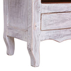 Meuble TV Vintage en Acajou Massif - 120 cm-Mon Meuble TV-Blanc-6