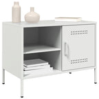 Meuble TV Vintage en Acier Blanc - Lot de 2-Mon Meuble TV-Blanc-1-4