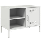 Meuble TV Vintage en Acier Blanc - Lot de 2-Mon Meuble TV-Blanc-1-6