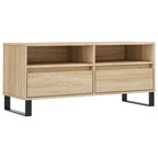 Meuble TV Vintage Gris Effet Béton - 100 cm-Mon Meuble TV-1
