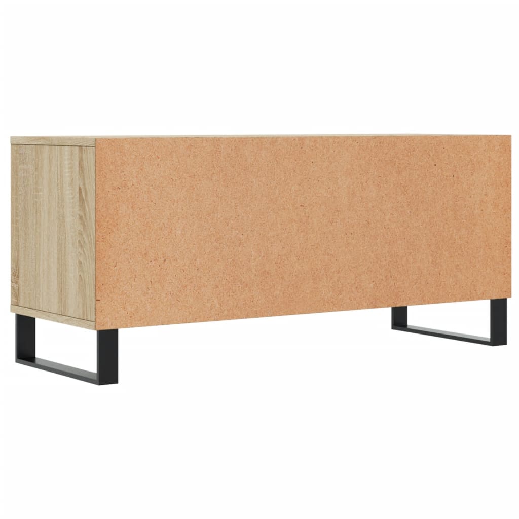 Meuble TV Vintage Gris Effet Béton - 100 cm-Mon Meuble TV-8