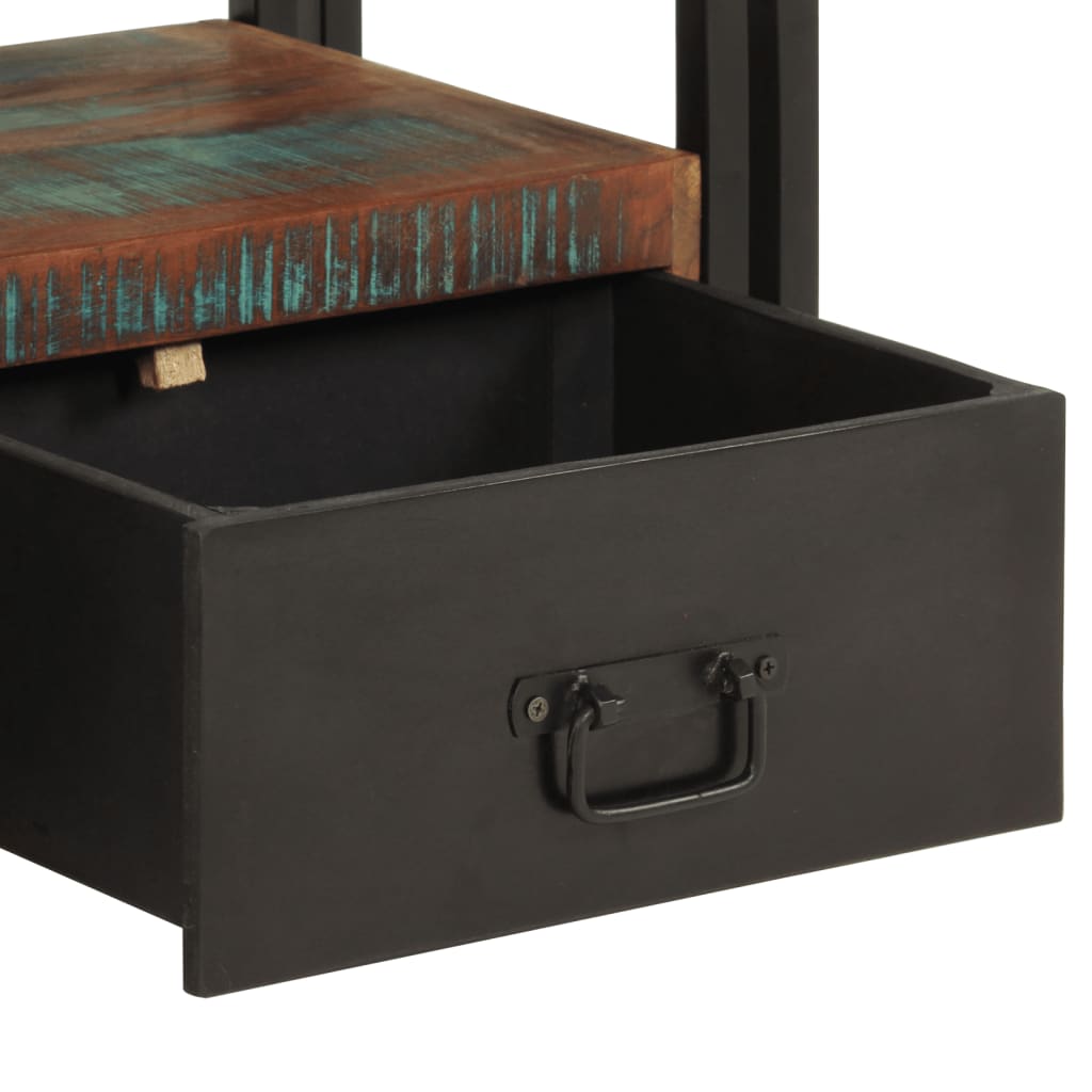 Meuble TV Vintage Industriel en Bois Recyclé - 120 cm-Mon Meuble TV-bois de récupération massif-1-6