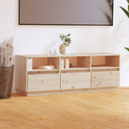 Meuble TV Vintage Marron en Pin Massif - 140 cm-Mon Meuble TV-Marron-1-13
