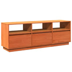 Meuble TV Vintage Marron en Pin Massif - 140 cm-Mon Meuble TV-Marron-1-2