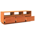 Meuble TV Vintage Marron en Pin Massif - 140 cm-Mon Meuble TV-Marron-1-9