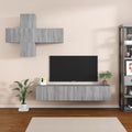 Meuble TV XXL Effet Chêne Sonoma Gris - 7 Pièces-Mon Meuble TV-Sonoma gris-60 cm-7-21