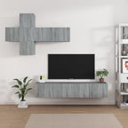 Meuble TV XXL Effet Chêne Sonoma Gris - 7 Pièces-Mon Meuble TV-Sonoma gris-80 cm-7-26