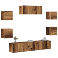 Meuble TV XXL Effet Chêne Sonoma Gris - 7 Pièces-Mon Meuble TV-Vieux bois-80 cm-7-13