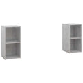 Petit Meuble de Télé Effet Béton - 72 cm-Mon Meuble TV-1