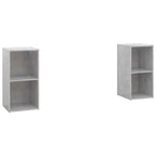 Petit Meuble de Télé Effet Béton - 72 cm-Mon Meuble TV-1