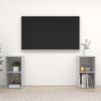 Petit Meuble de Télé Effet Béton - 72 cm-Mon Meuble TV-2