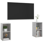 Petit Meuble de Télé Effet Béton - 72 cm-Mon Meuble TV-3