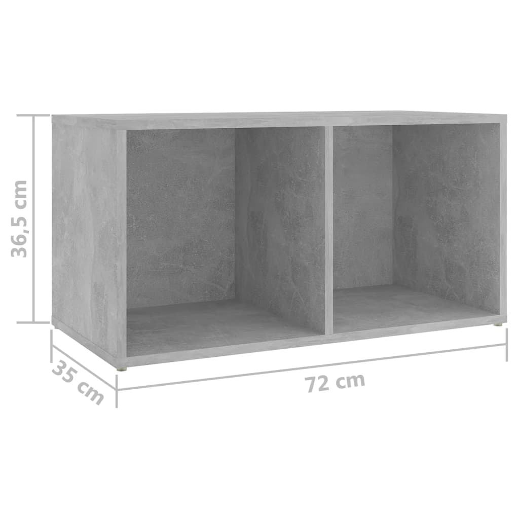 Petit Meuble de Télé Effet Béton - 72 cm-Mon Meuble TV-9