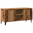 Petit Meuble TV 3 Tiroirs Effet Sonoma Gris - 102 cm-Mon Meuble TV-1